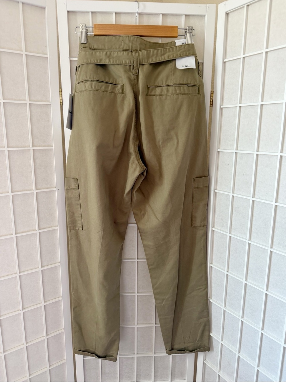 NWT Sam Edelman Khaki Olive The Utility Trouser Pant 10/30 - Picture 6 of 7